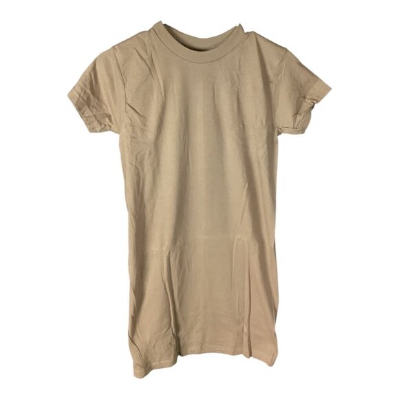 3-Pack DSCP US Army Crew Neck Brown Undershirts Small Cotton Tee Short Sleeve - Picture 2 of 8